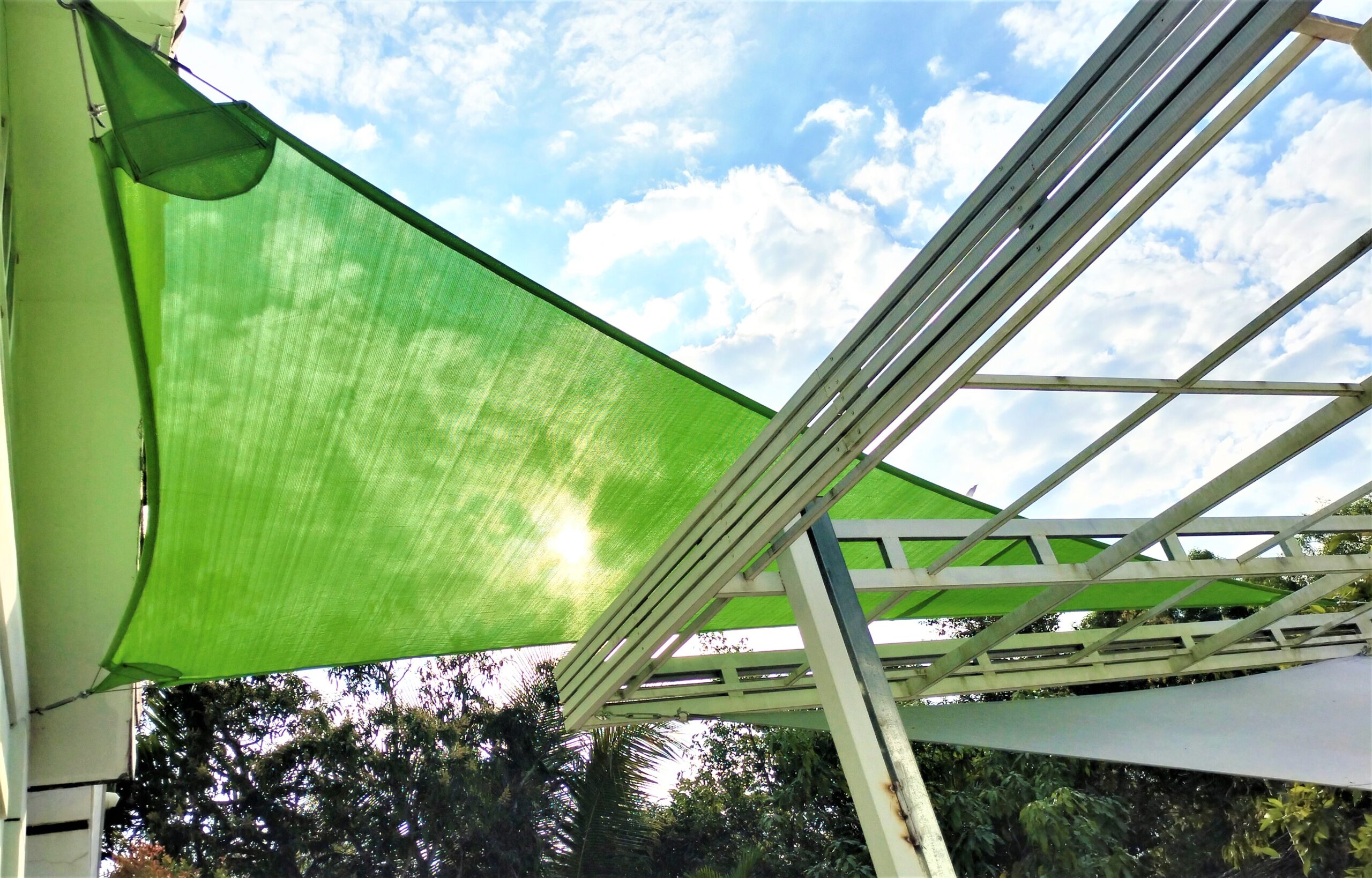 Shade Sail Solutions by Pro Textile Solutions are made for longest lifetimes with premium quality raw materials