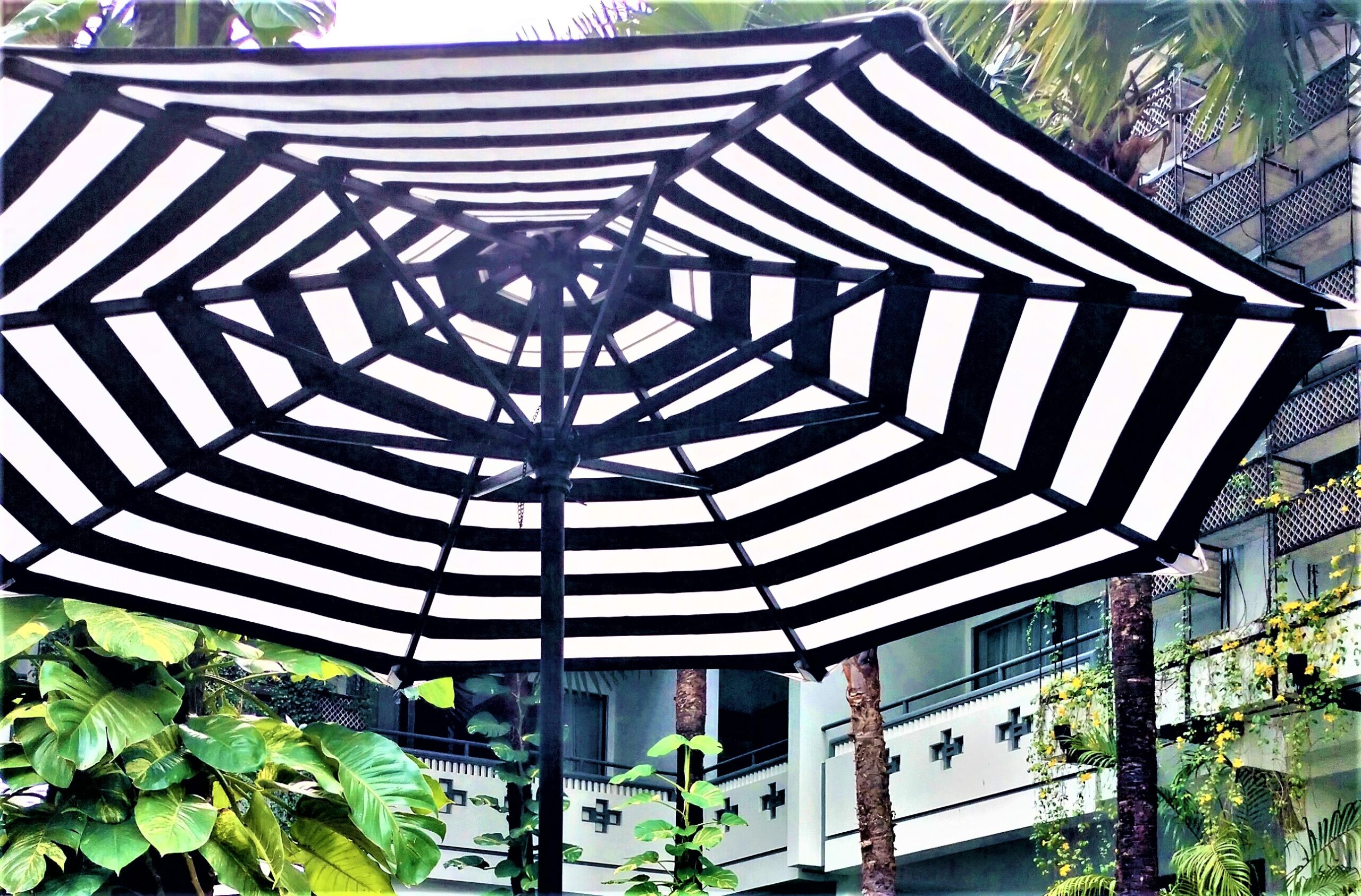 Premium Umbrella Systems made with 10 years warranty fabric, waterproof