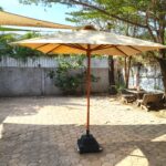 Pro Textile Solutions Engineering, Umbrella Systems Teak Hardwood, Premium Fabric Covers 10 years manufacturer warranty, Koh Rong, Cambodia