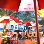 Pro Textile Solutions Engineering, Umbrella Systems Teak Hardwood, Premium Fabric Covers 10 years manufacturer warranty, Cin Cin Pizzeria Phnom Penh Cambodia