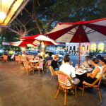 Pro Textile Solutions Engineering, Umbrella Systems Teak Hardwood, Premium Fabric Covers 10 years manufacturer warranty, Cin Cin Pizzeria Phnom Penh Cambodia