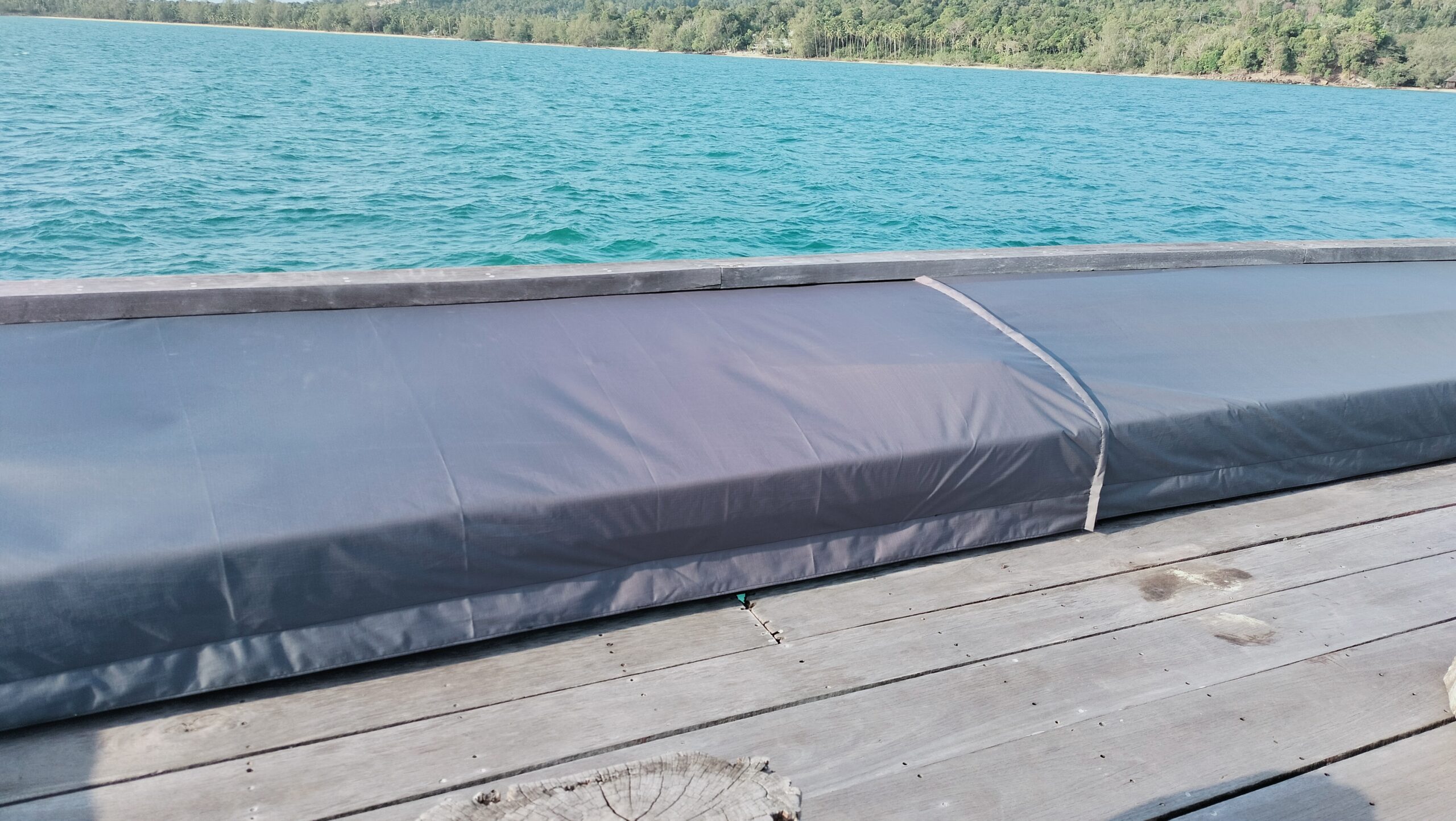 Rain Covers for Premium Outdoor Sofa Cushions for Song Saa Private Island Resort in Cambodia made by Pro Textile Solutions Engineering