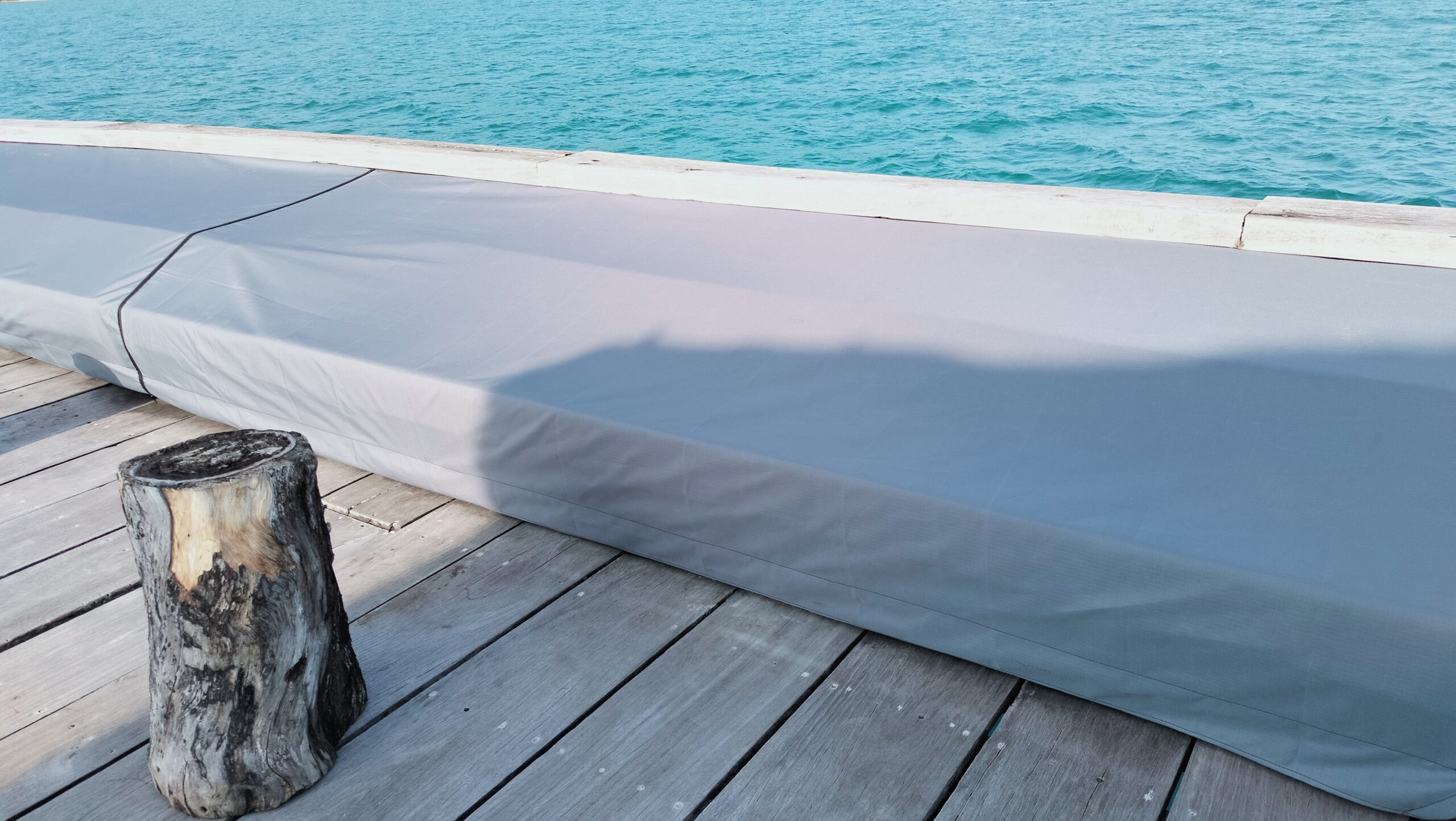 Rain Covers for Premium Outdoor Sofa Cushions for Song Saa Private Island Resort in Cambodia made by Pro Textile Solutions Engineering