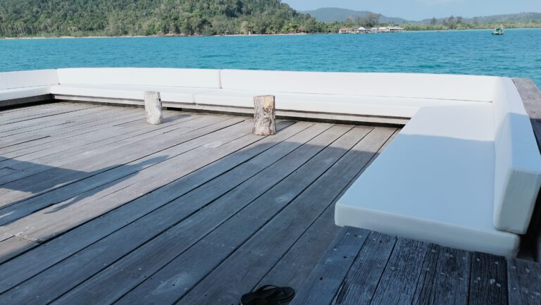 Premium Outdoor Sofa Cushions for Song Saa Private Island Resort in Cambodia made by Pro Textile Solutions Engineering