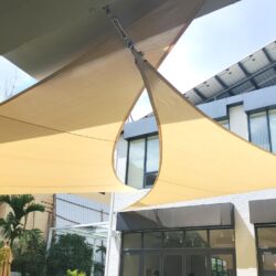 Triangle Shade Sails Pople Station Siem Reap Cambodia