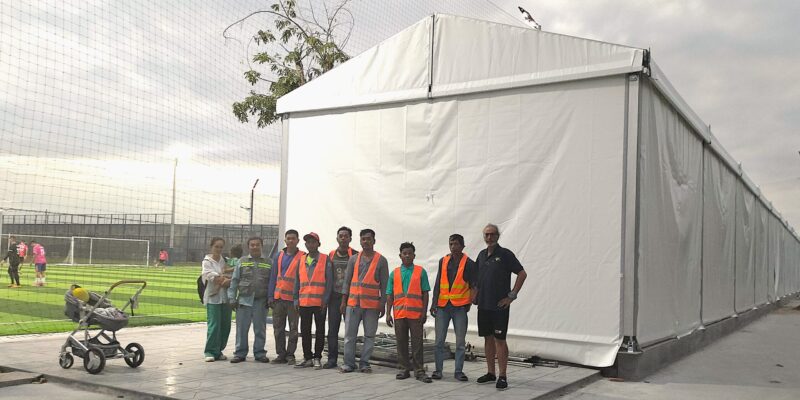 Event Gym Tent Losberger by Pro Textile Solutions Engineering