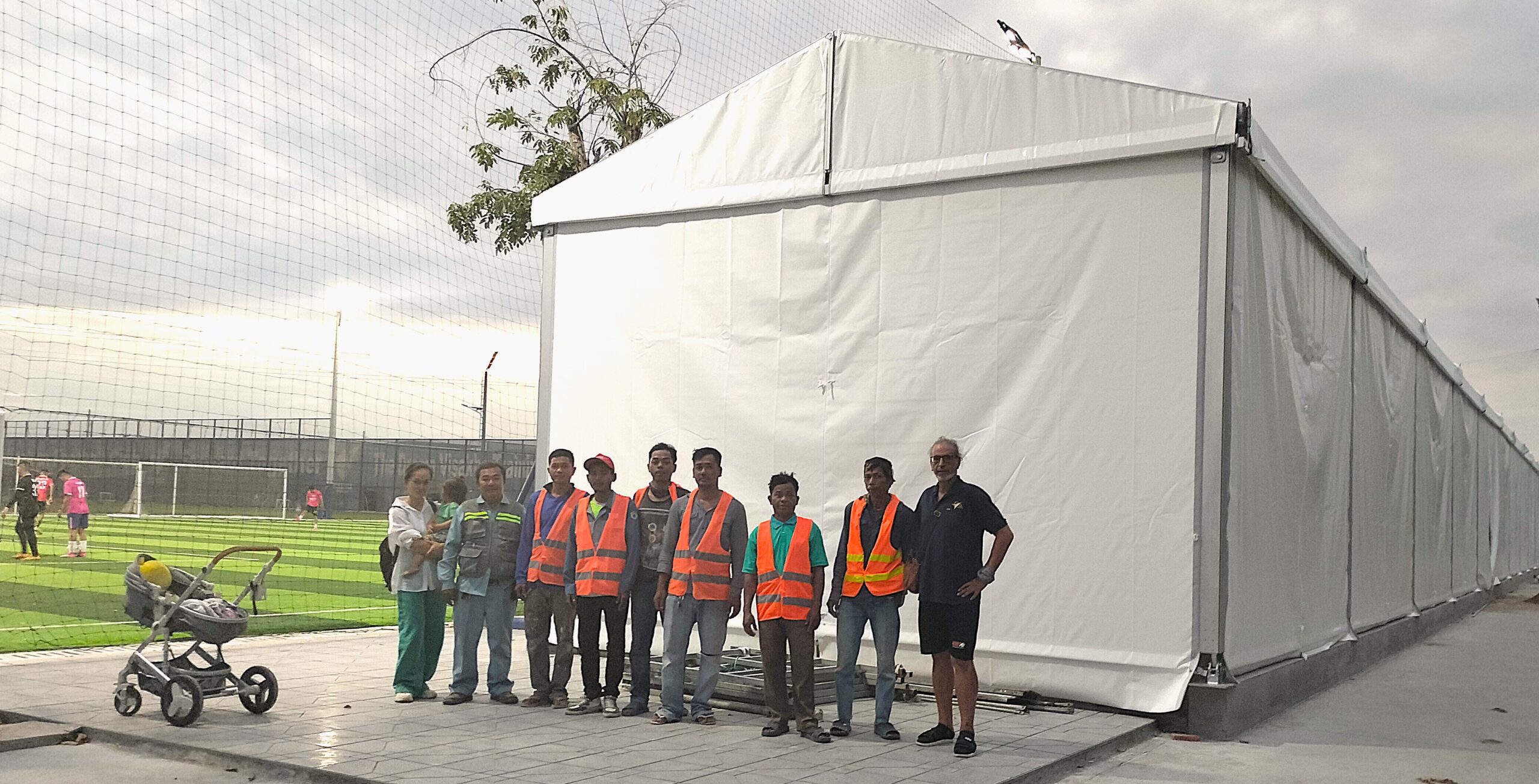 Event Gym Tent Losberger by Pro Textile Solutions Engineering
