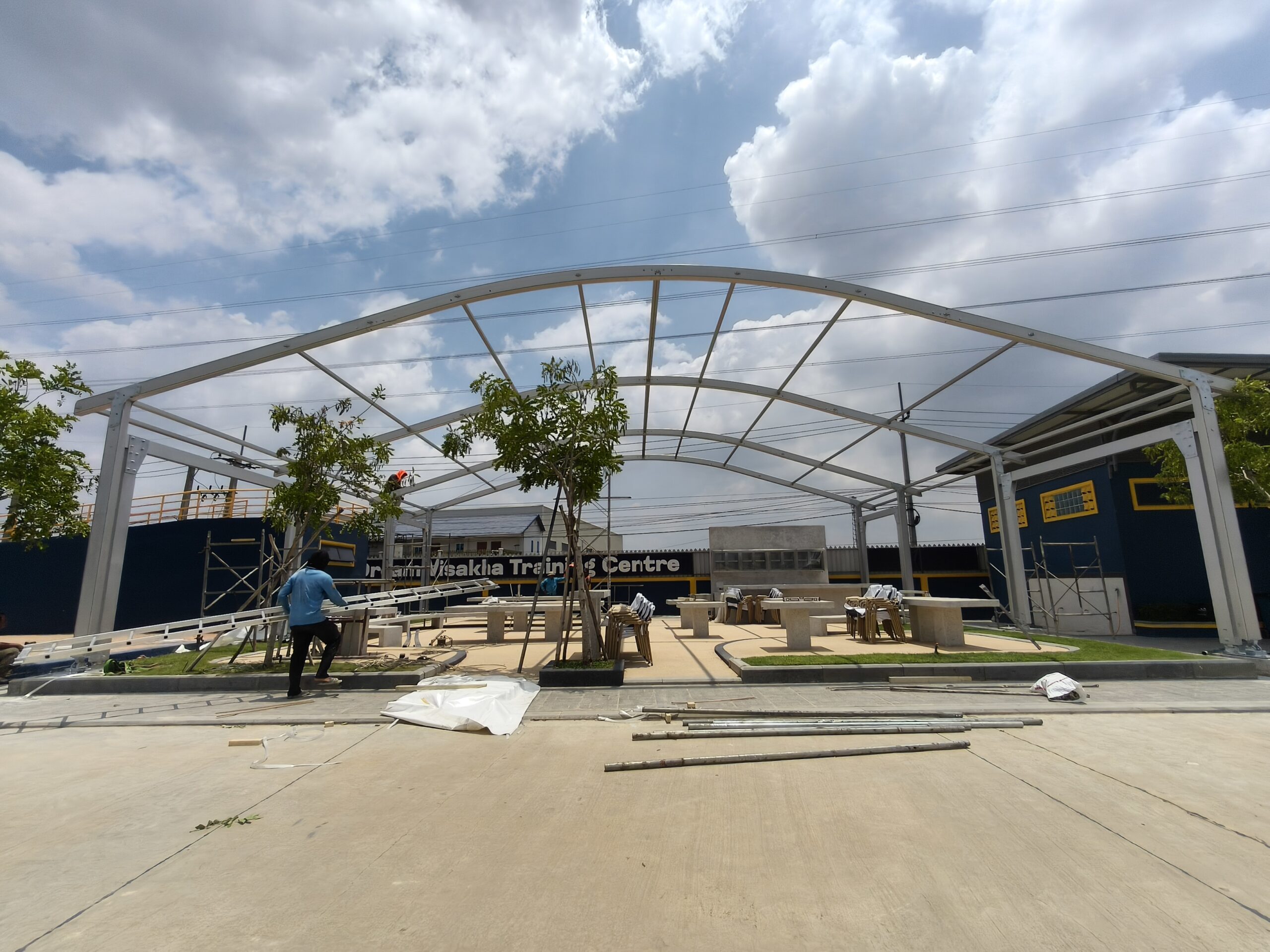Pro Textile Solutions Engineering Installation Gym Tent Visakha Phnom Penh Cambodia