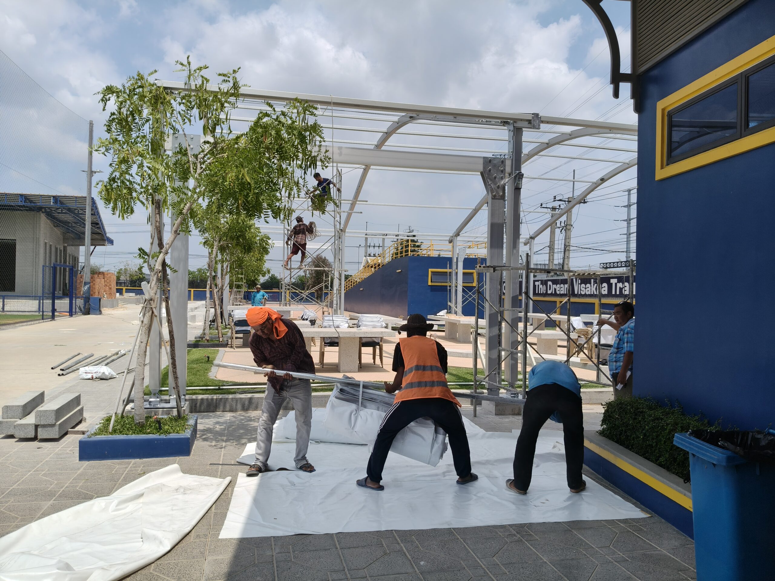 Pro Textile Solutions Engineering Installation Gym Tent Visakha Phnom Penh Cambodia