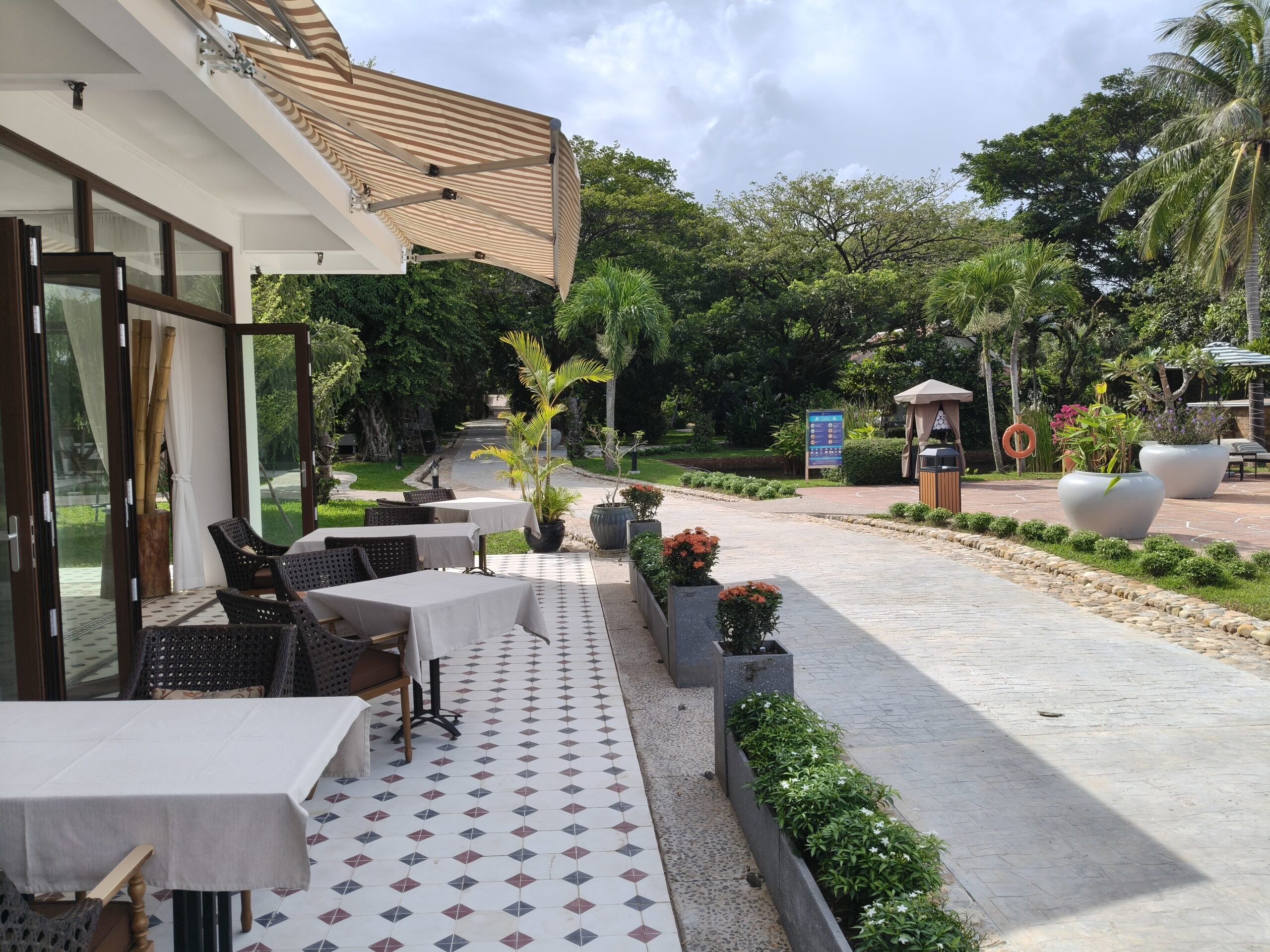 Pro Textile Solutions Engineering Premium Awning System Retractable, Samanea Resort, Kep, Cambodia