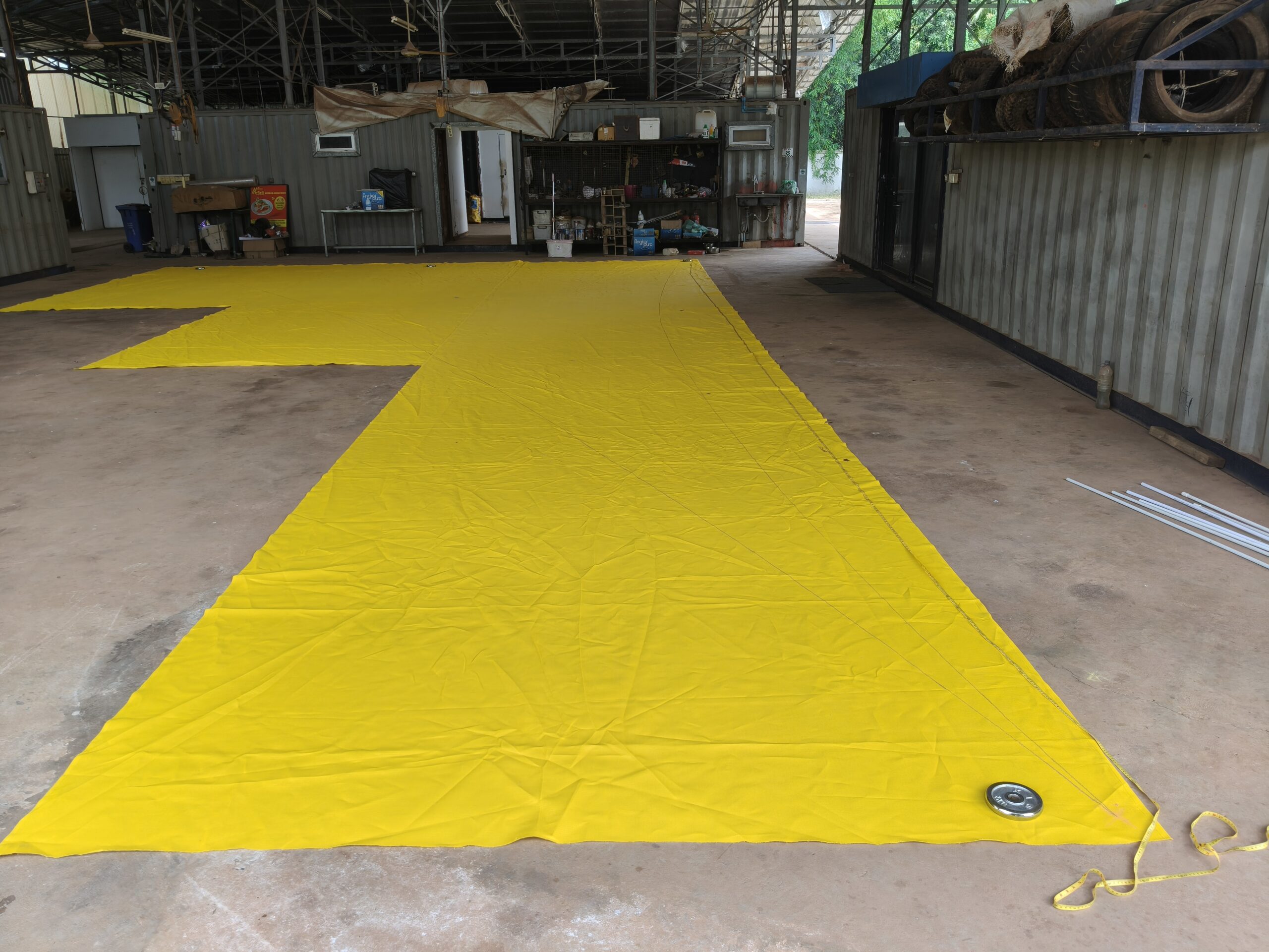 Pro Textile Solutions Engineering, Widespan HDPE Shade Sail Structure, CIA First International School Phnom Penh Cambodia