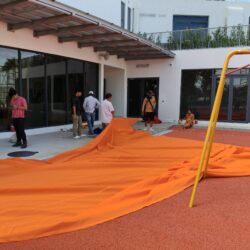 Pro Textile Solutions Engineering, Widespan HDPE Shade Sail Structure, CIA First International School Phnom Penh Cambodia