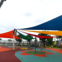 Pro Textile Solutions Engineering, Widespan HDPE Shade Sail Structure, CIA First International School Phnom Penh Cambodia