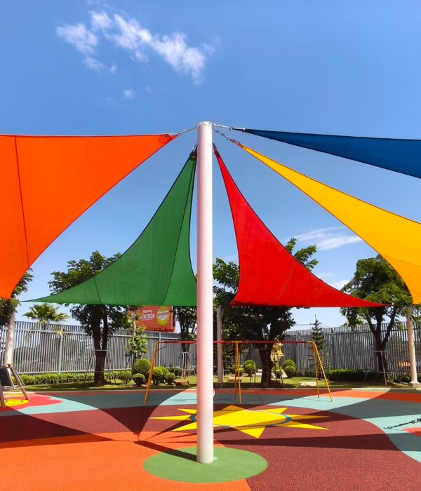 Pro Textile Solutions Engineering, Widespan HDPE Shade Sail Structure, CIA First International School Phnom Penh Cambodia