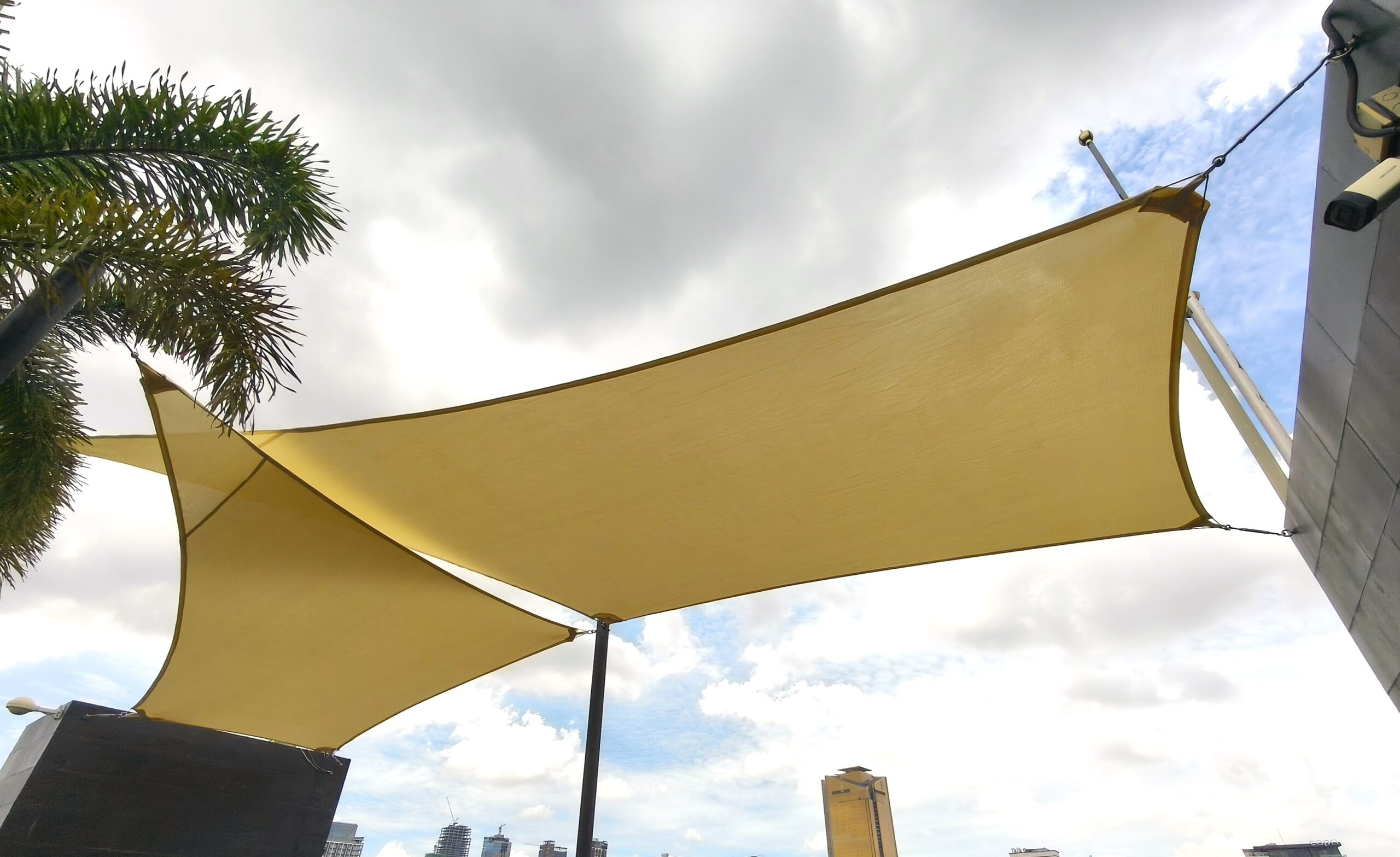 Rooftop Shade Sails Aquarius Hotel Phnom Penh, Cambodia by Pro Textile Solutions
