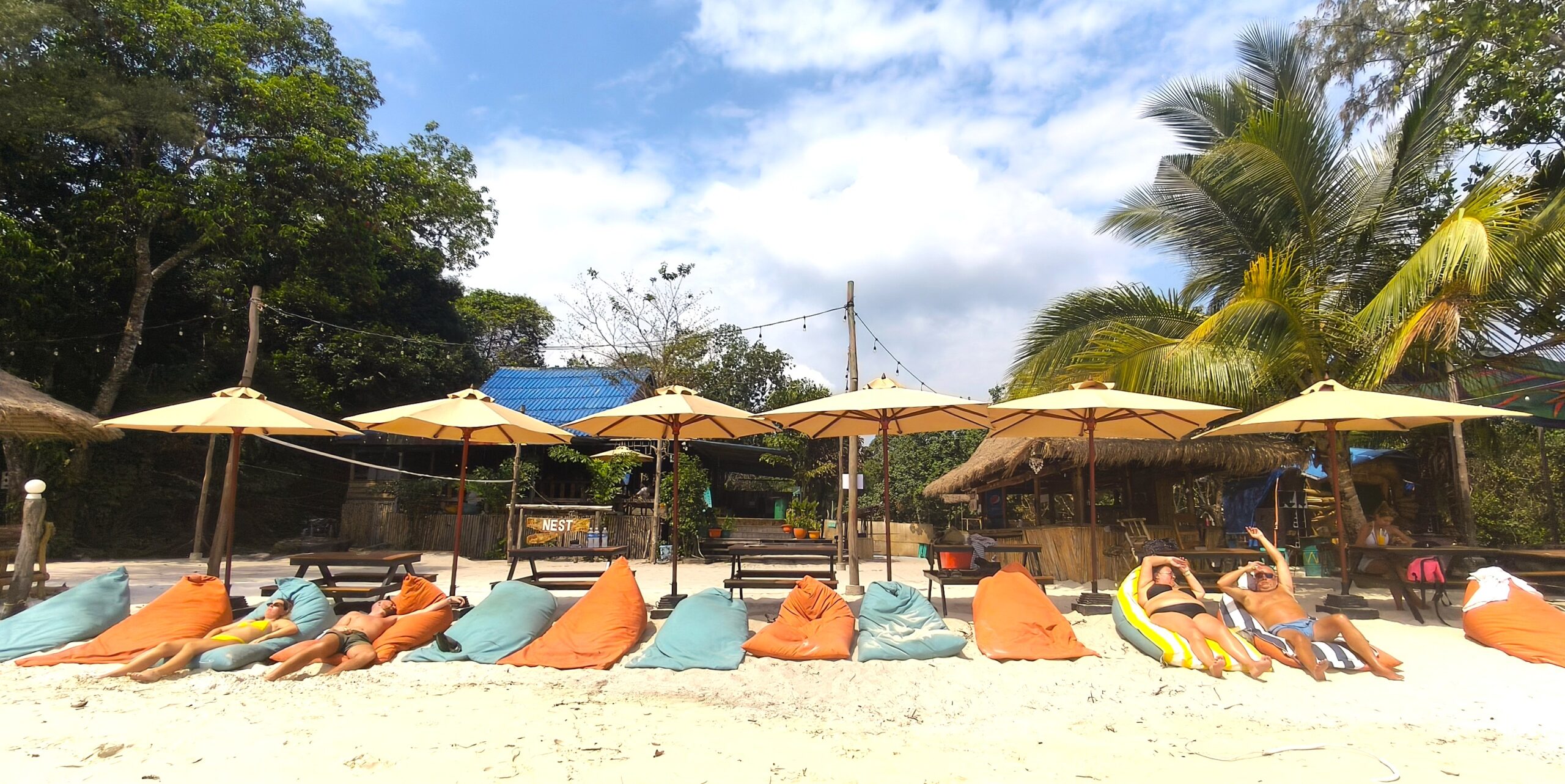 Nest Beach Clusb Koh Rong Cambodia, Umbrella Systems by Pro Textile Solutions